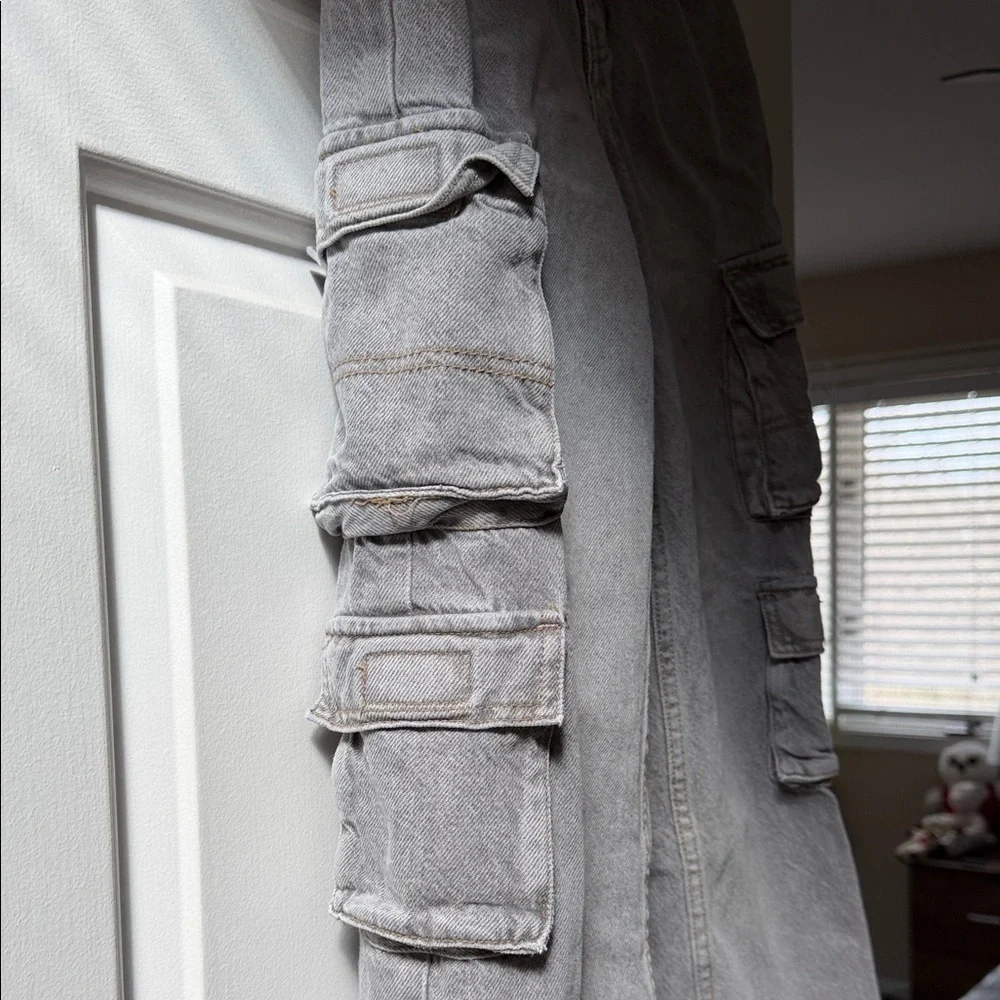 PacSun Kids Gray Cargo Jeans